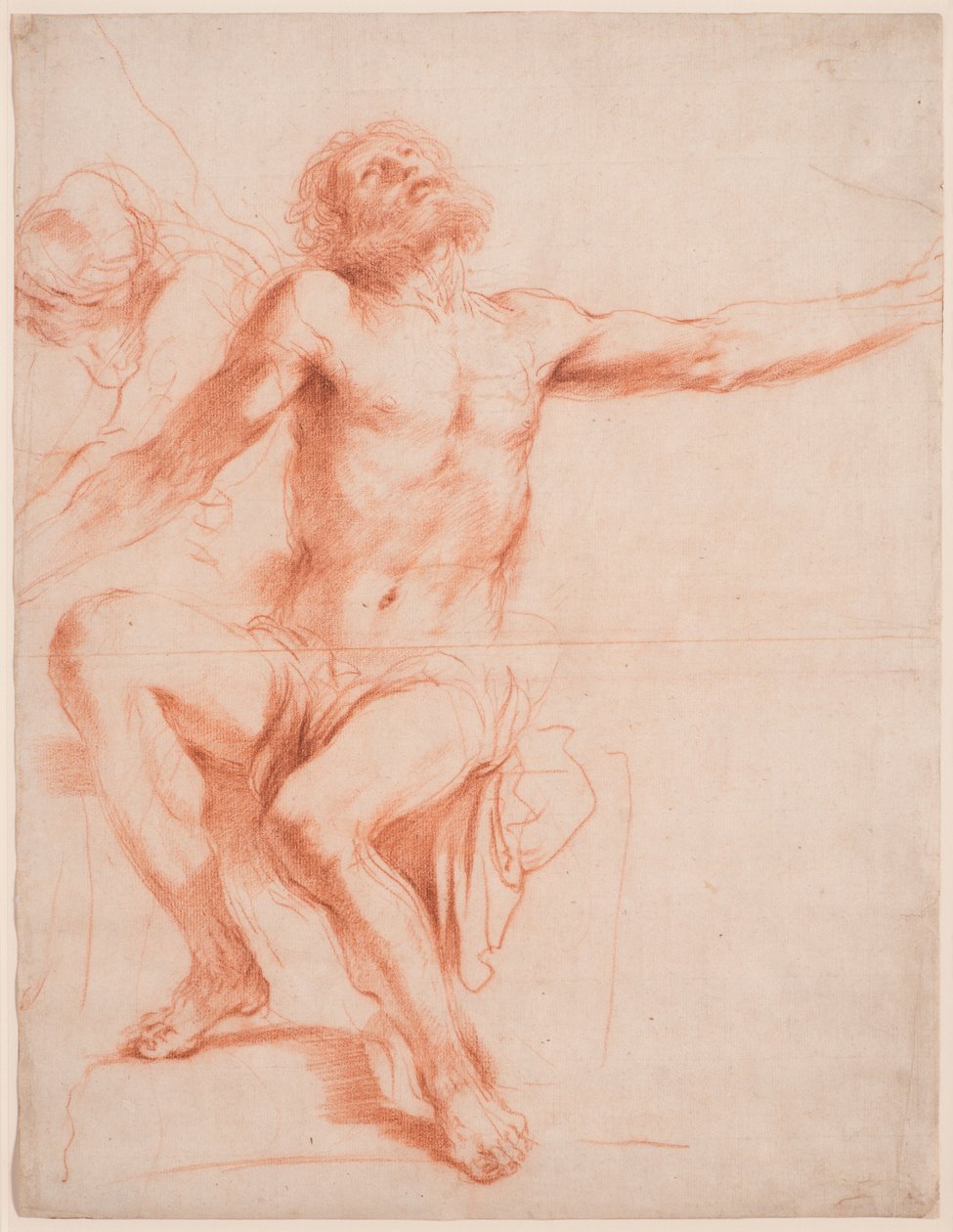 Studie für "Das Martyrium des Heiligen Bartholomäus" autorstwa Guercino