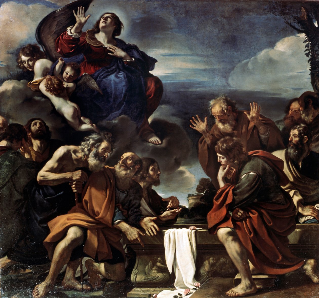 Wniebowzięcie Najświętszej Maryi Panny, 1623 r. autorstwa Guercino