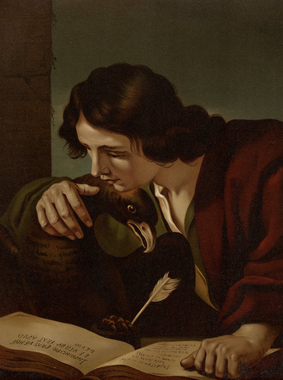 Ewangelista Jan autorstwa Guercino