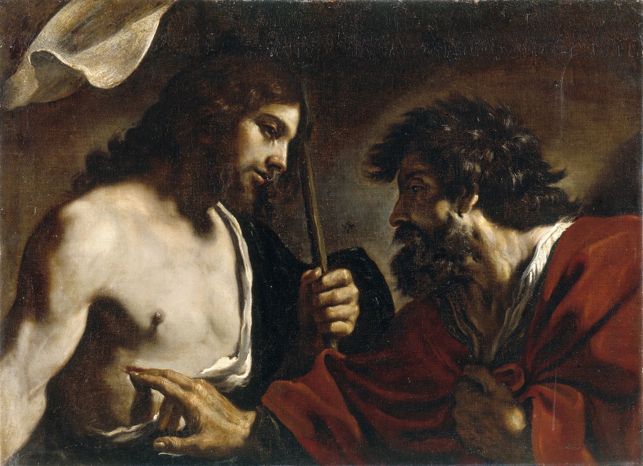 Niedowierzanie św. Tomasza autorstwa Guercino