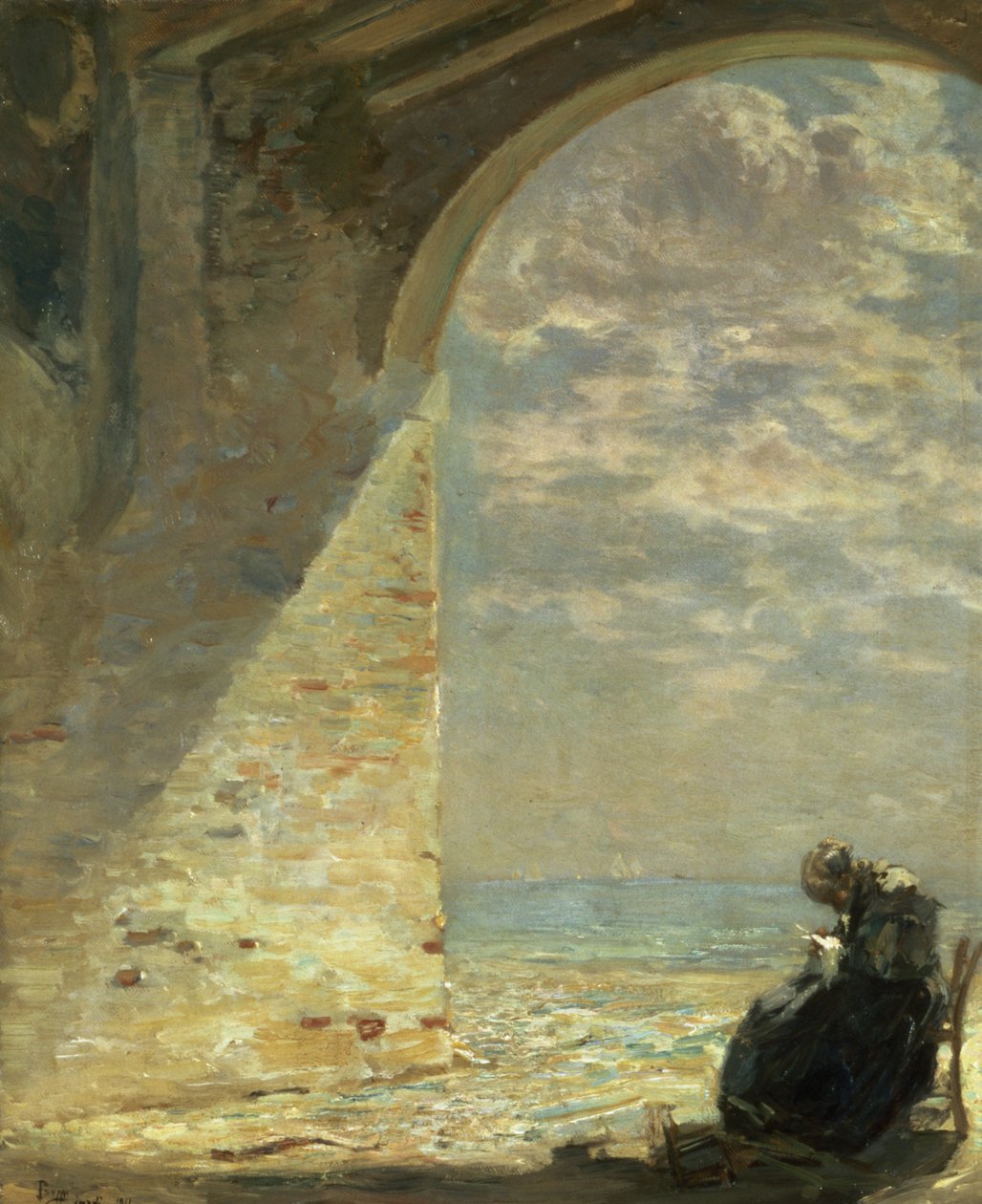 W bramie, 1911 autorstwa Guglielmo Ciardi