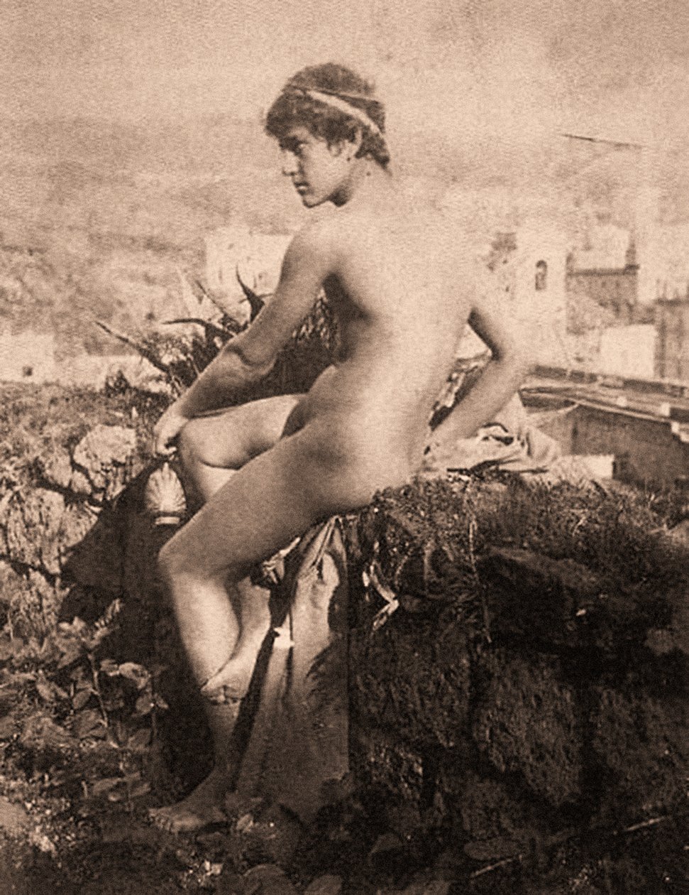 Portret Vincenzo Galdi, Posillipo, Neapol 1895 autorstwa Guglielmo Plüschow
