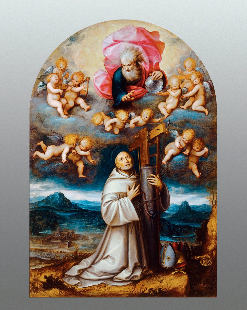 Św. Bernard z Clairvaux autorstwa Guglielmo Caccia