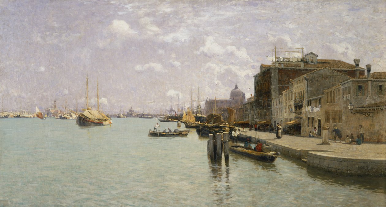 Rano na Giudecca w Wenecji autorstwa Guglielmo Ciardi