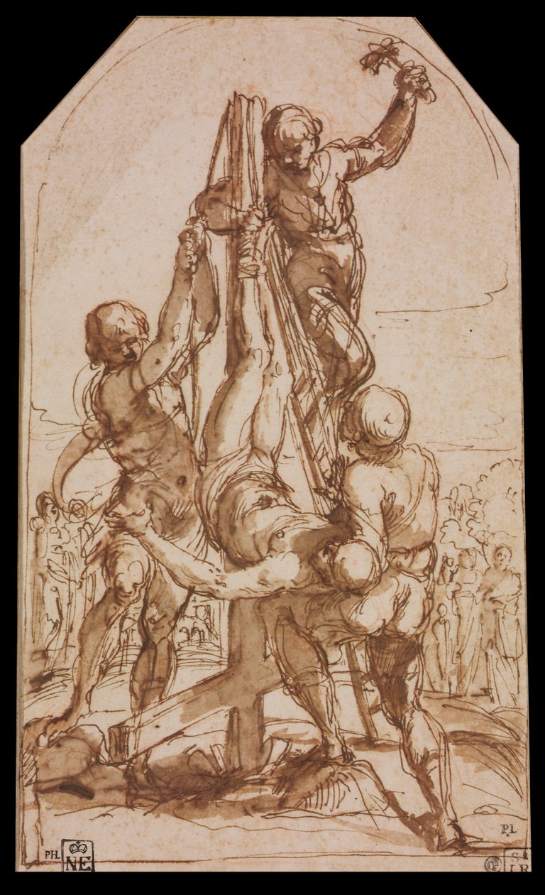 Ukrzyżowanie św. Piotra autorstwa Guido Reni
