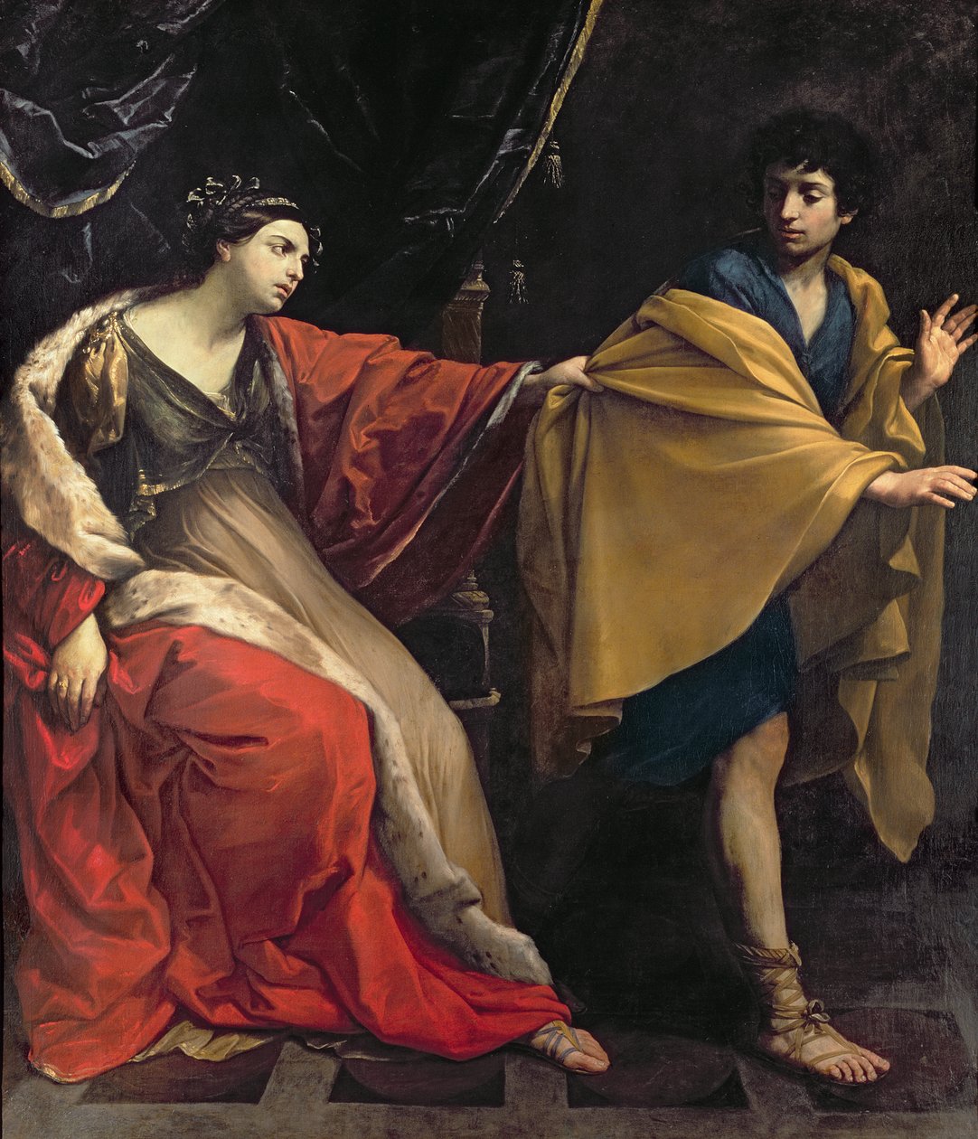 Józef i żona Potifara, ok. 1626 r. autorstwa Guido Reni