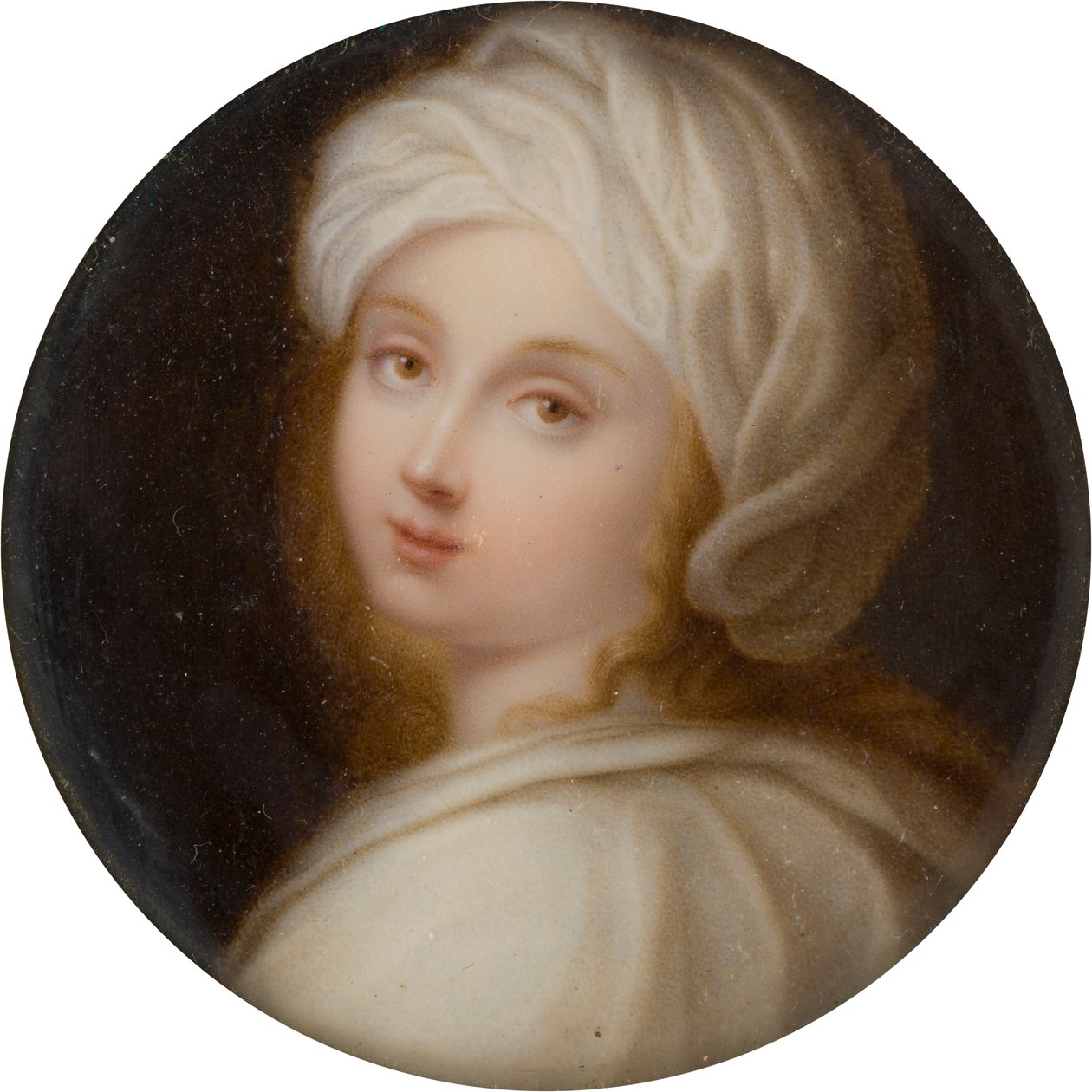 Portret Beatrice Cenci (1577-1599), ok. 1587-99 (olej na kości słoniowej) autorstwa Guido (after) Reni