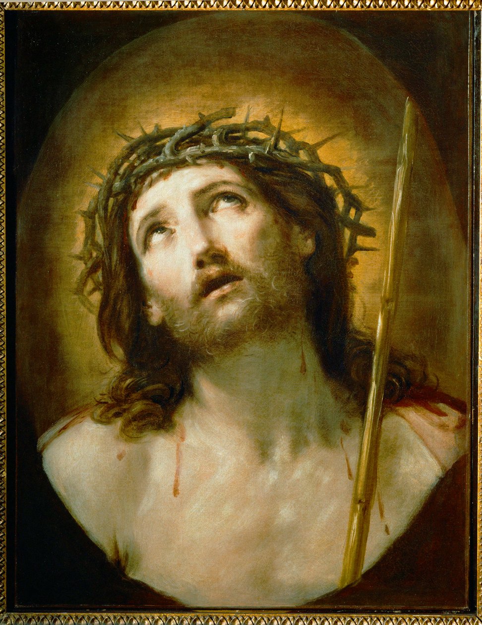 Ecce Homo. Z kolekcji Ludwika XIV ... autorstwa Guido (follower of) Reni