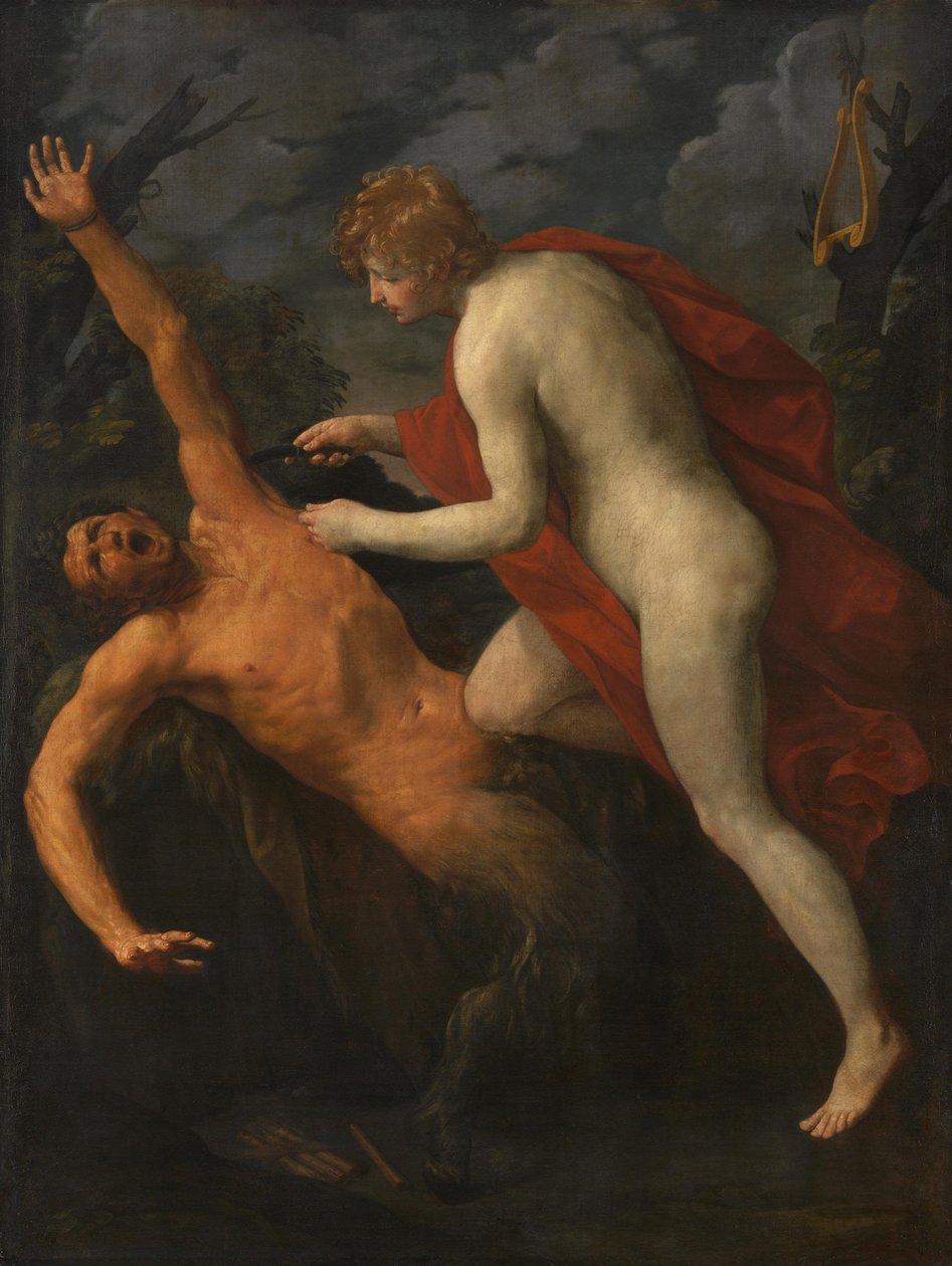 Apollo karze Marsjasza autorstwa Guido Reni