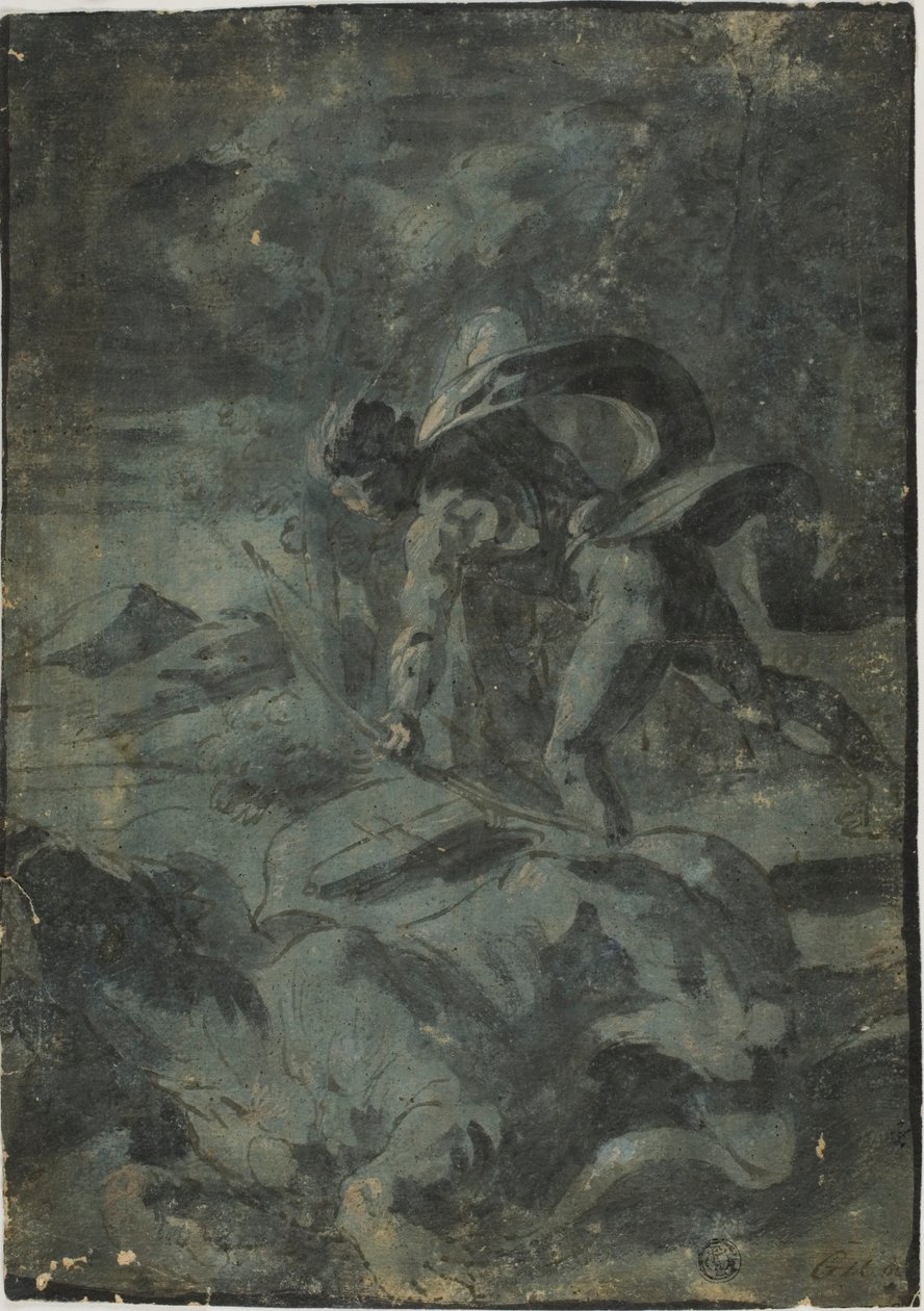 Apollo zabijający lwa autorstwa Guido Reni