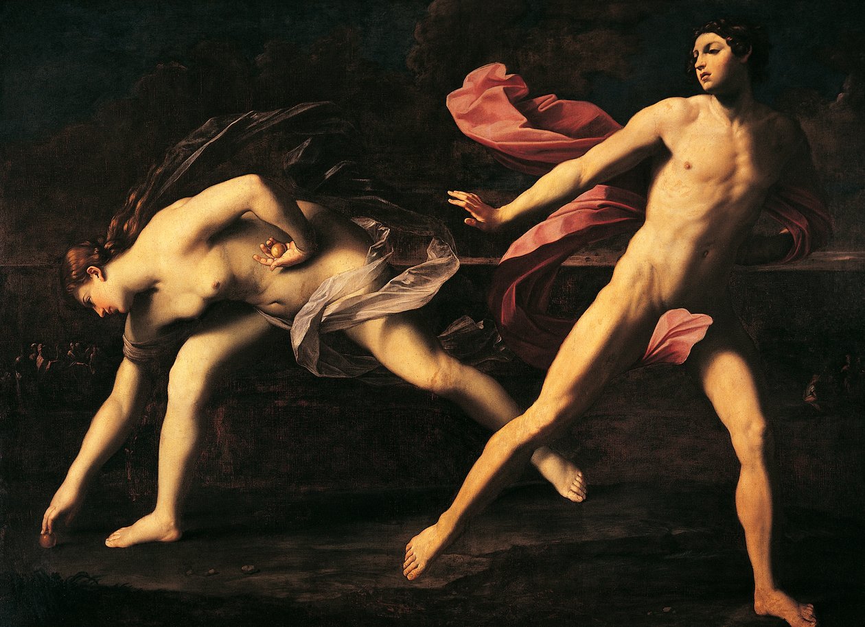 Atalanta i Hippomenes – Guido Reni (1575-1642), olej na płótnie autorstwa Guido Reni