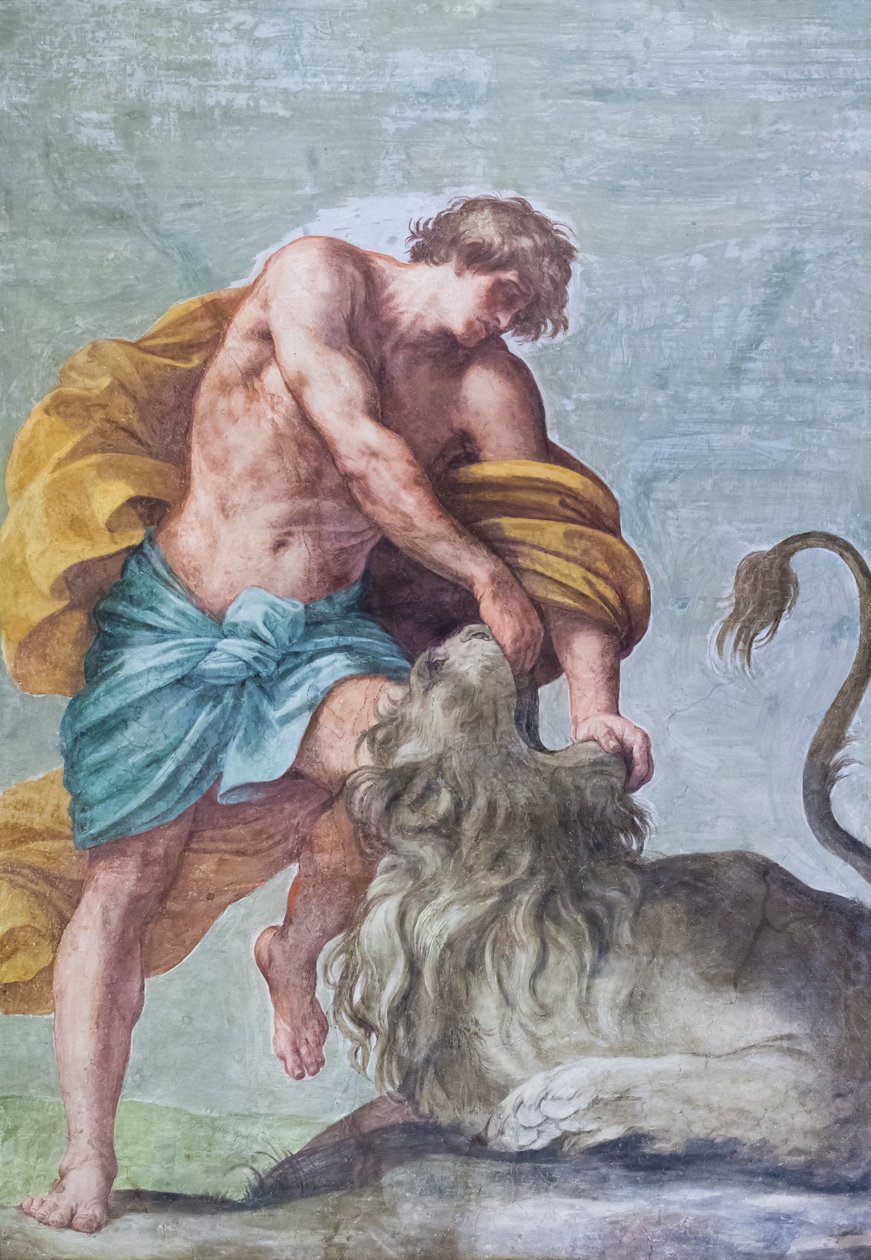 Freski sufitowe sali weselnej Aldobrandinich, przedstawiające sceny z opowieści Samsona (fresk) autorstwa Guido Reni