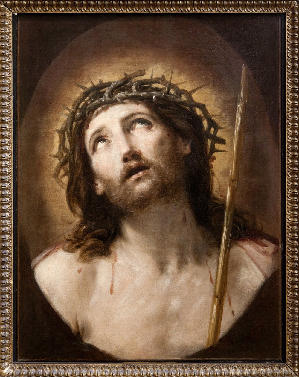 Chrystus z trzciną, znany również jako Ecce Homo, ok. 1639-40 (olej na płótnie) autorstwa Guido Reni