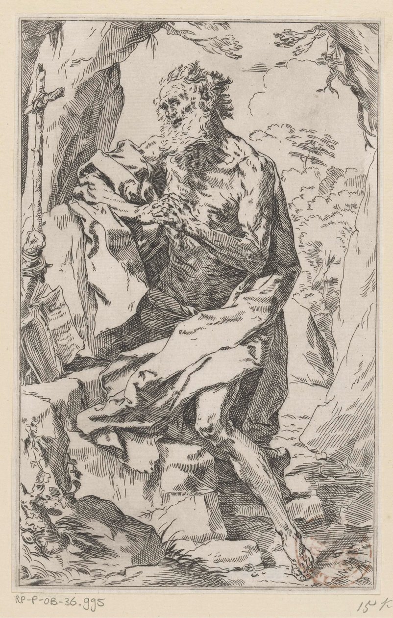 Święty Hieronim na pustkowiu autorstwa Guido Reni