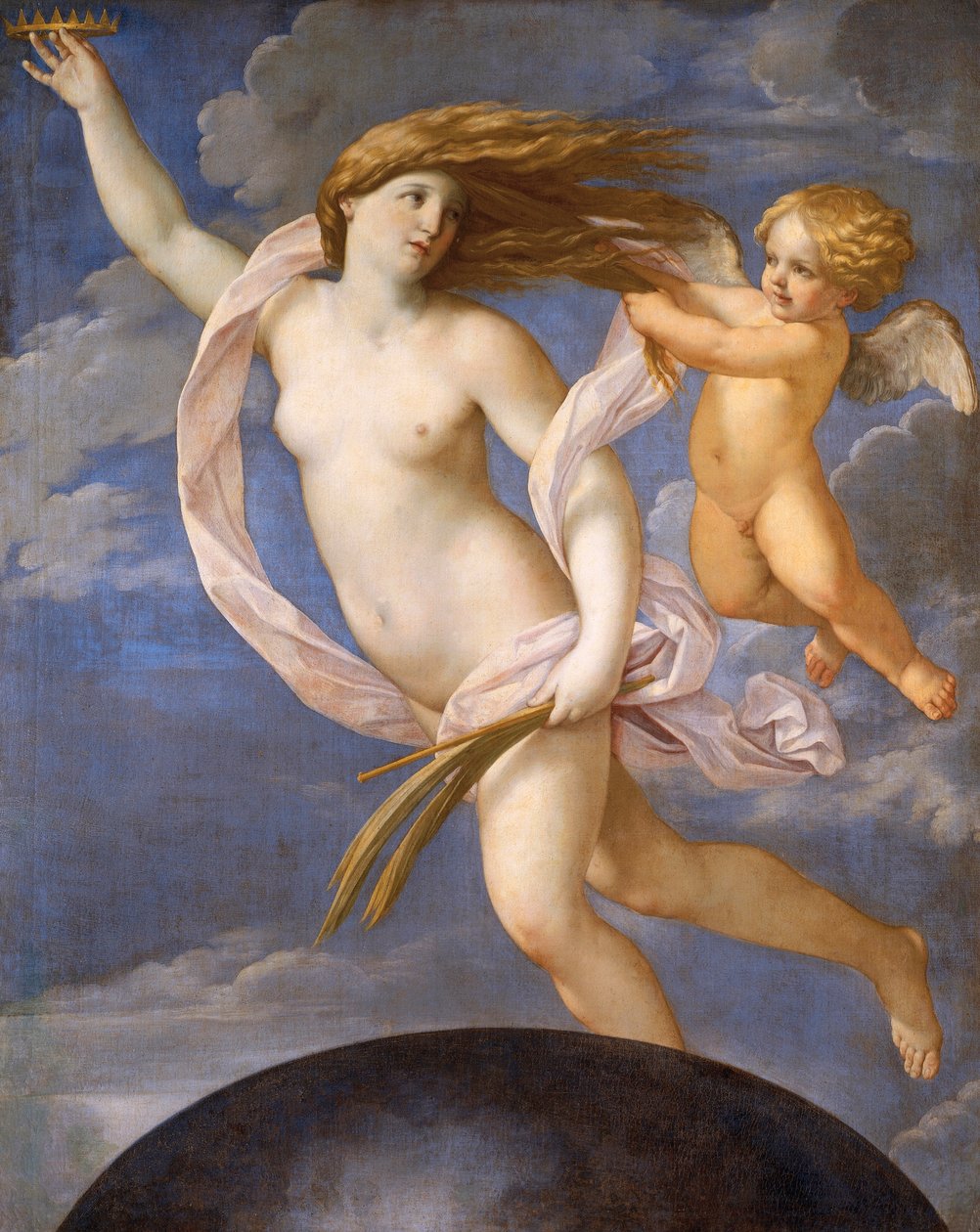 Fortuna powstrzymywana przez Miłość autorstwa Guido Reni