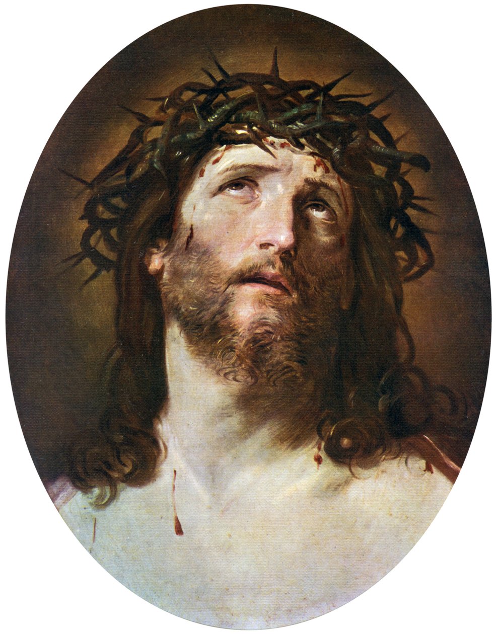 Głowa Chrystusa ukoronowana cierniami, 1622-1623, 1912. autorstwa Guido Reni