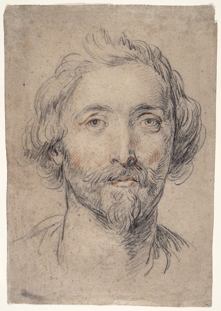 Głowa mężczyzny [Nicholas Lanier?] autorstwa Guido Reni
