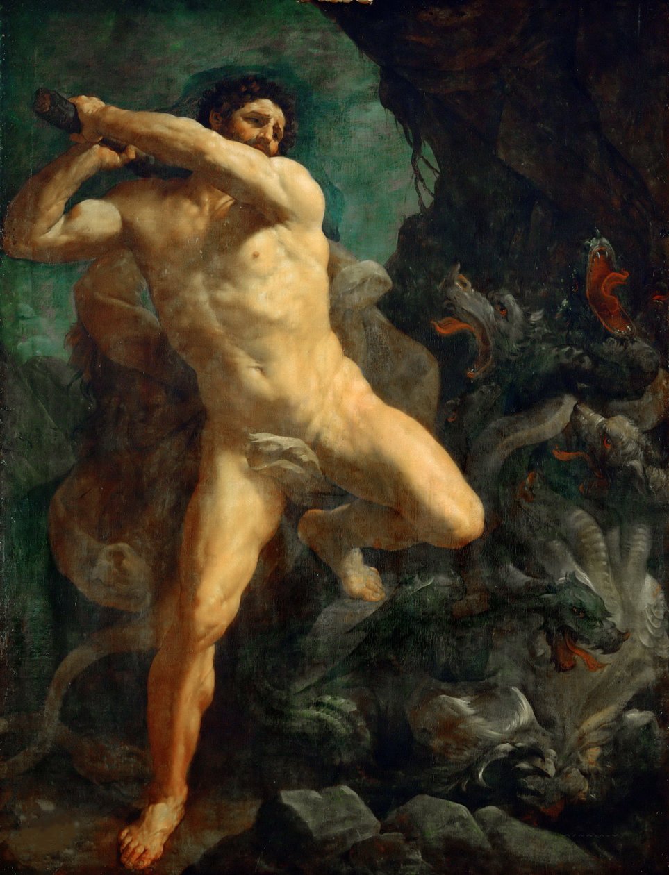 Herkules zabijający Hydrę Lerny, 1620-1621. autorstwa Guido Reni