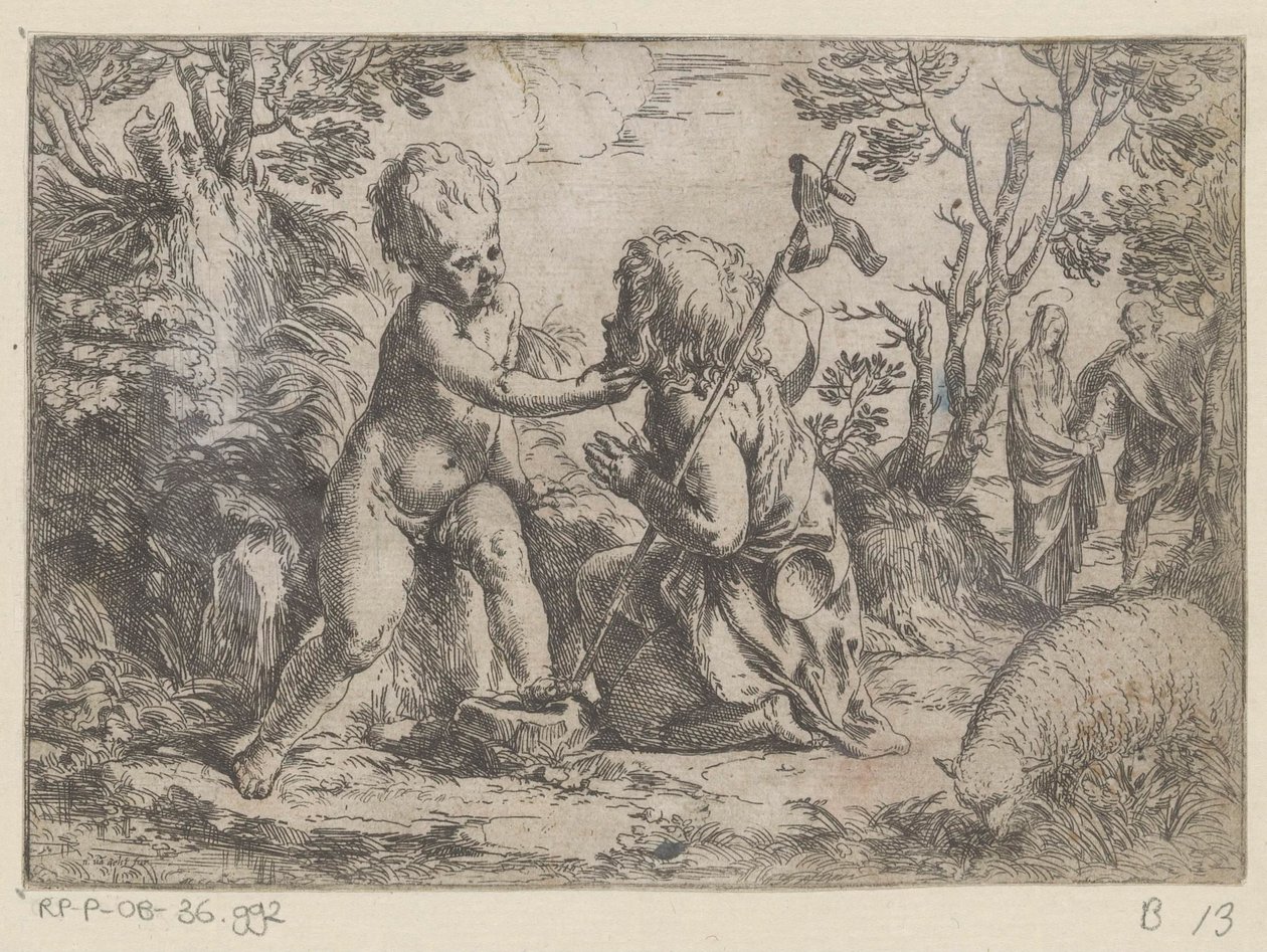 Dzieciątko Jezus i młody Jan Chrzciciel autorstwa Guido Reni