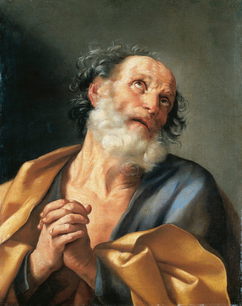 Włochy, Portret płaczącego św. Piotra autorstwa Guido Reni