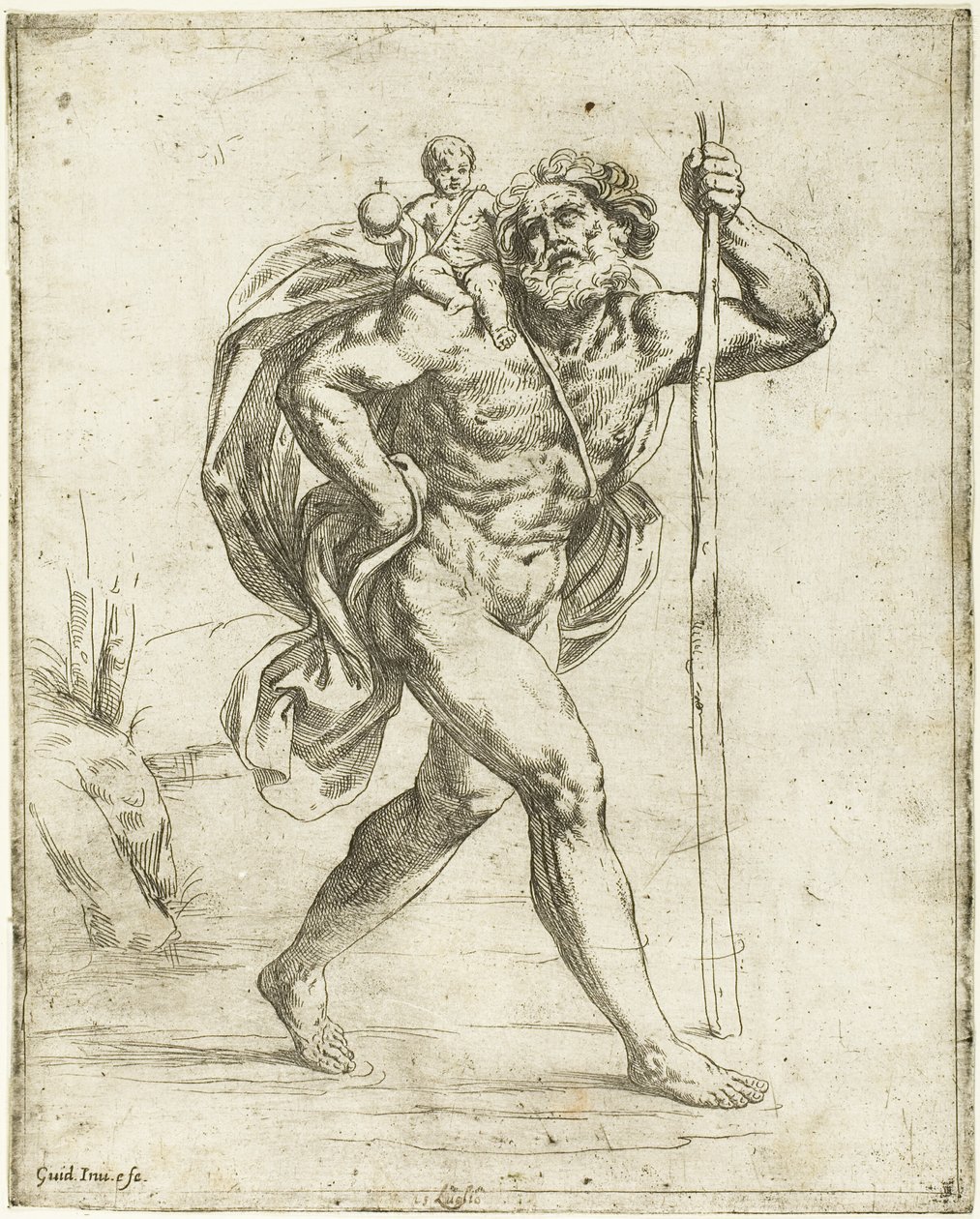 Święty Krzysztof autorstwa Guido Reni