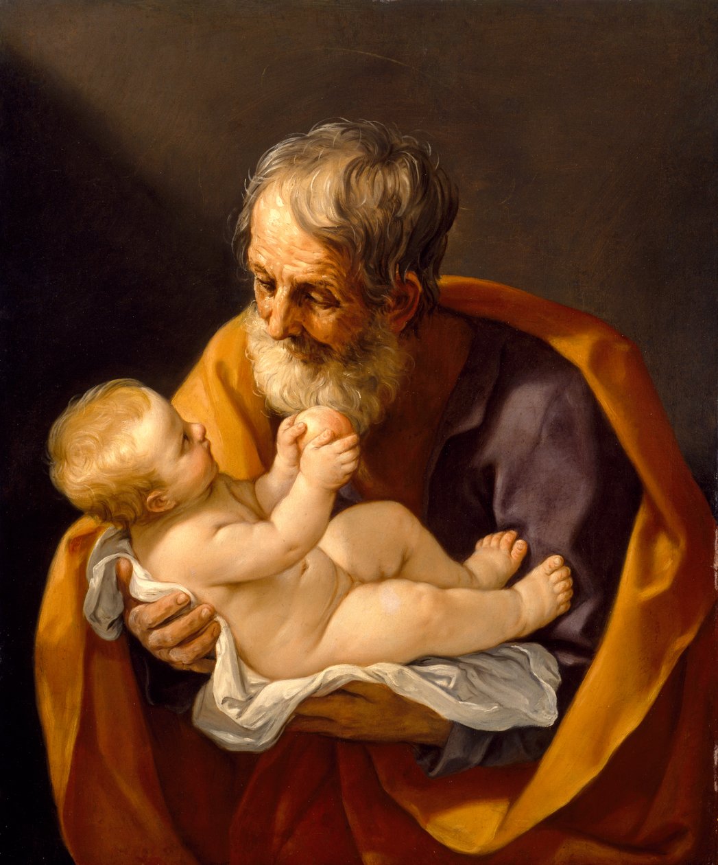 Św. Józef i Dzieciątko Jezus, 1634-40 autorstwa Guido Reni