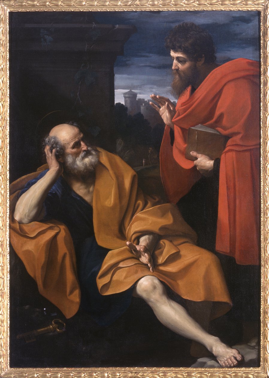 Św. Paweł i św. Piotr pokutnik, 1603-04 autorstwa Guido Reni