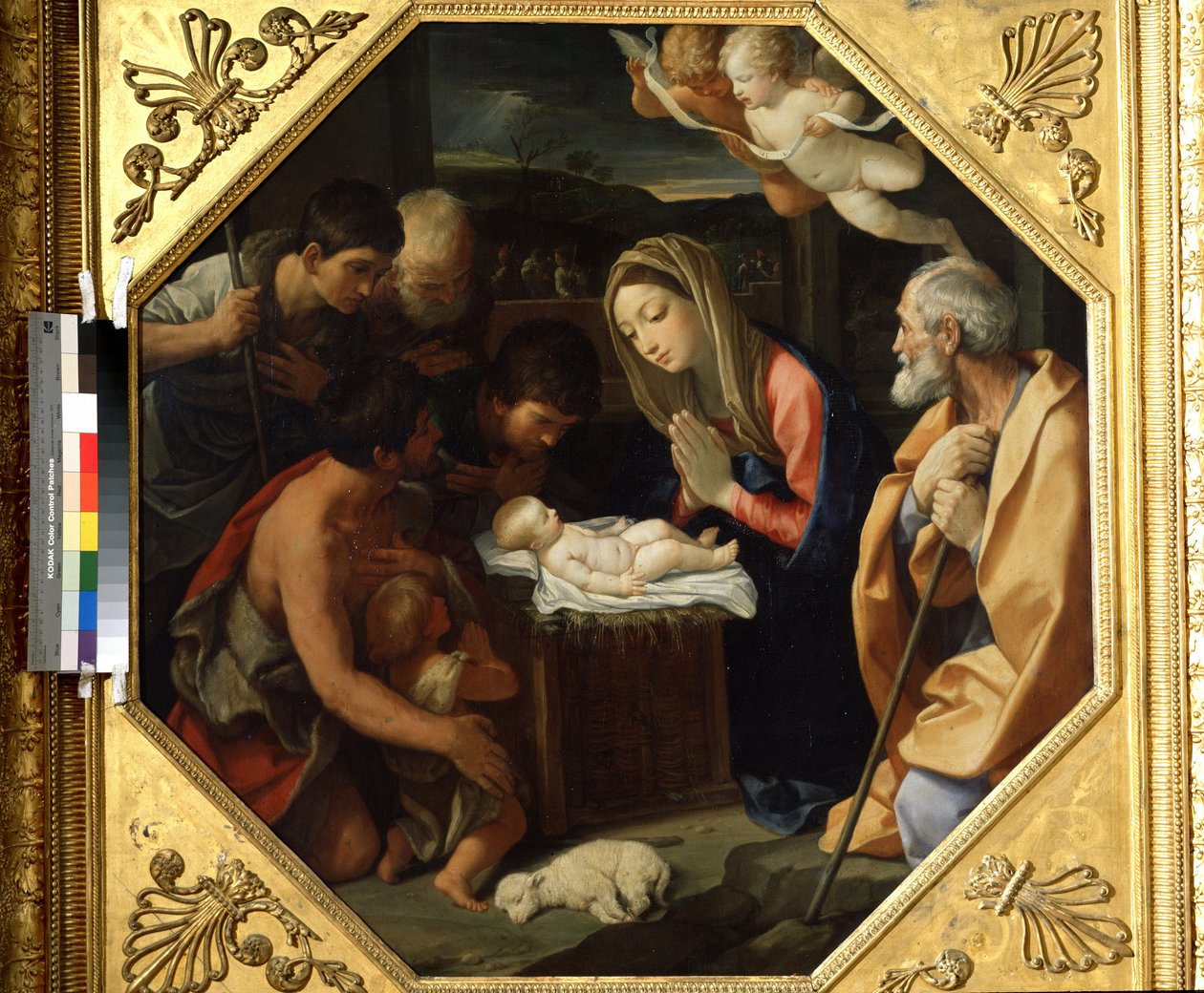 Adoracja Dzieciątka Jezus autorstwa Guido Reni