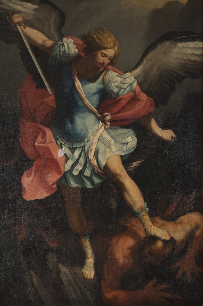 Archanioł Michał pokonujący Szatana autorstwa Guido Reni