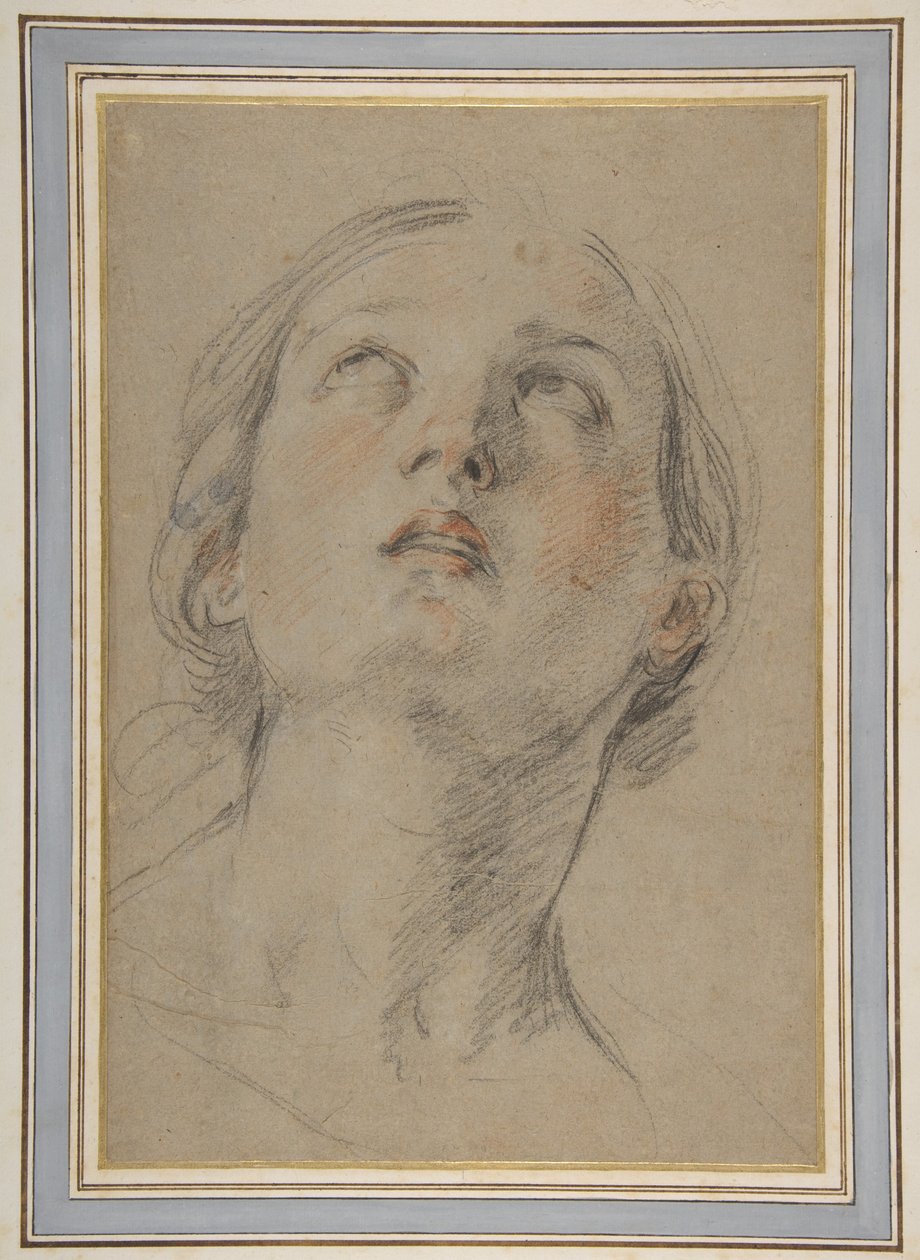Głowa kobiety spoglądającej w górę (Judyta) autorstwa Guido Reni