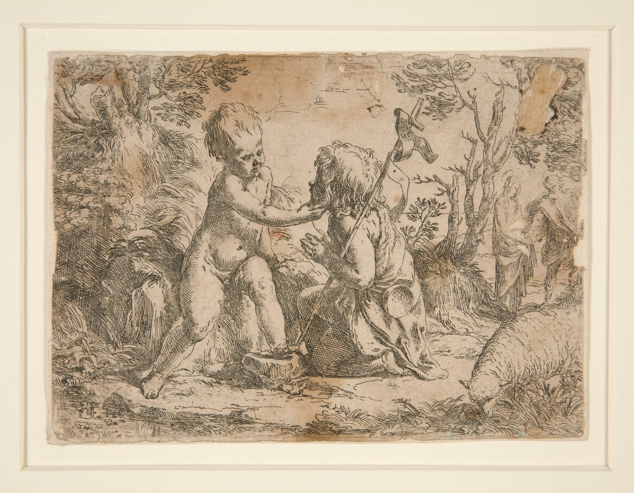 Dzieciątko Jezus i św. Jan Chrzciciel autorstwa Guido Reni