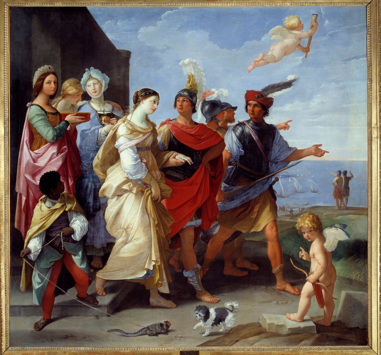 Wojna trojańska: Obraz „Uprowadzenie Heleny” autorstwa Guido Reni dit Le Guide (1575-1642) 1631 nd. 2,53x2,65 m² autorstwa Guido Reni