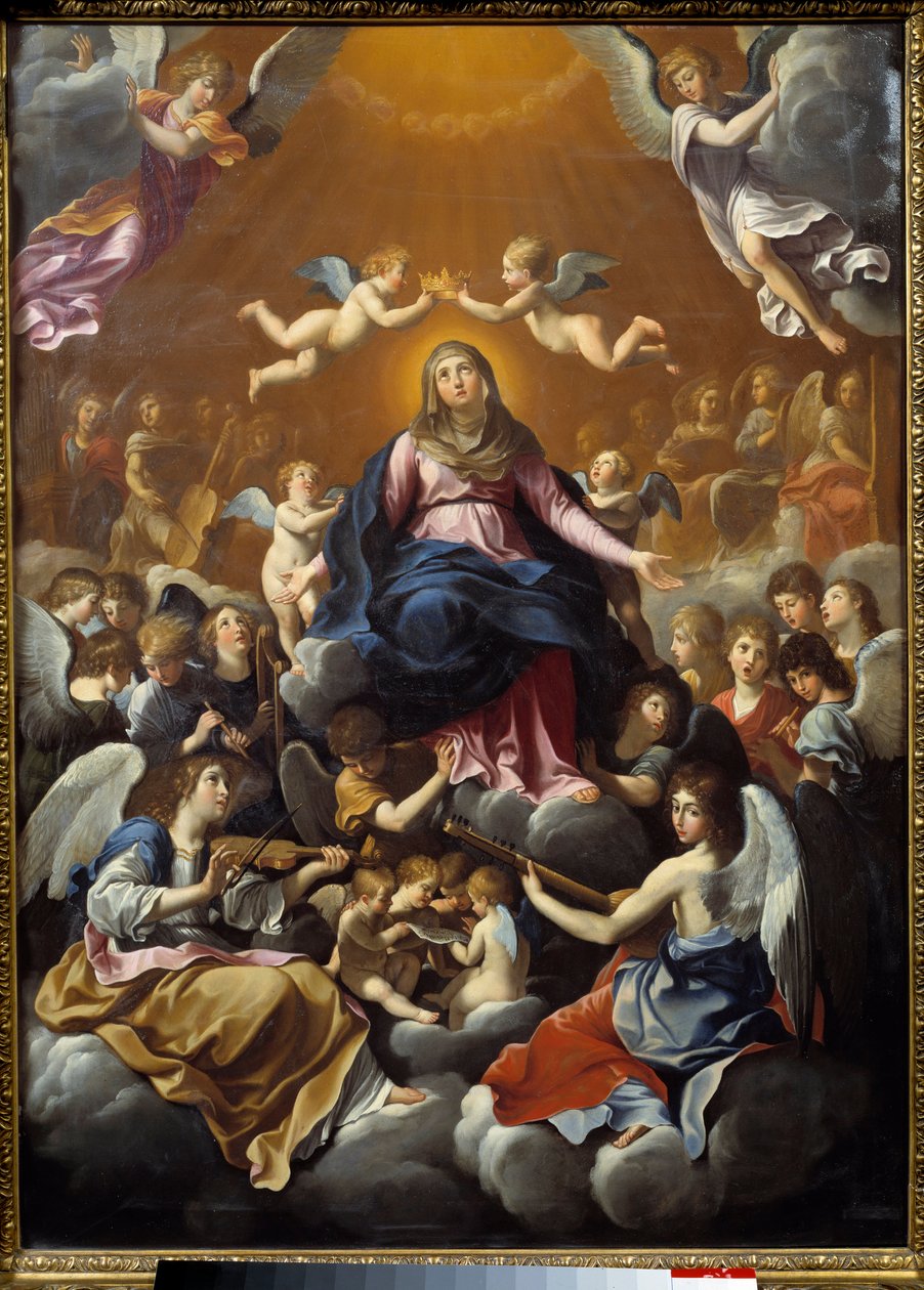 koronacja Dziewicy. Obraz Guido Reni zwany Przewodnikiem (1575-1642) autorstwa Guido Reni