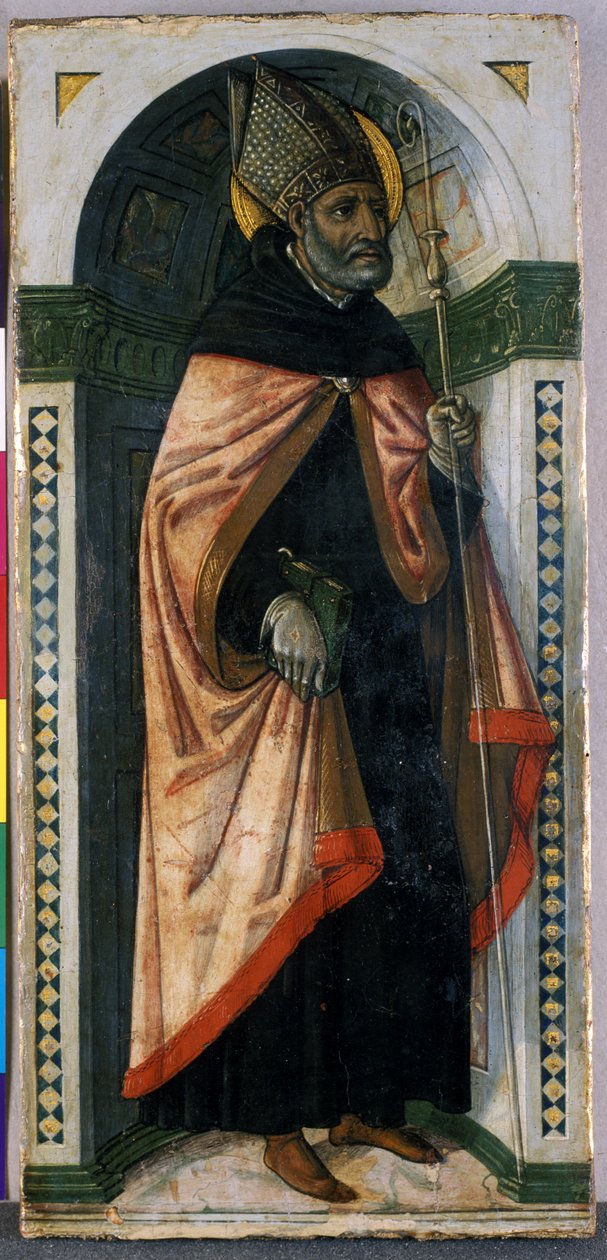 Św. Augustyn, ok. 1500 (tempera na drewnie) autorstwa Guidoccio di Giovanno Cozzarelli
