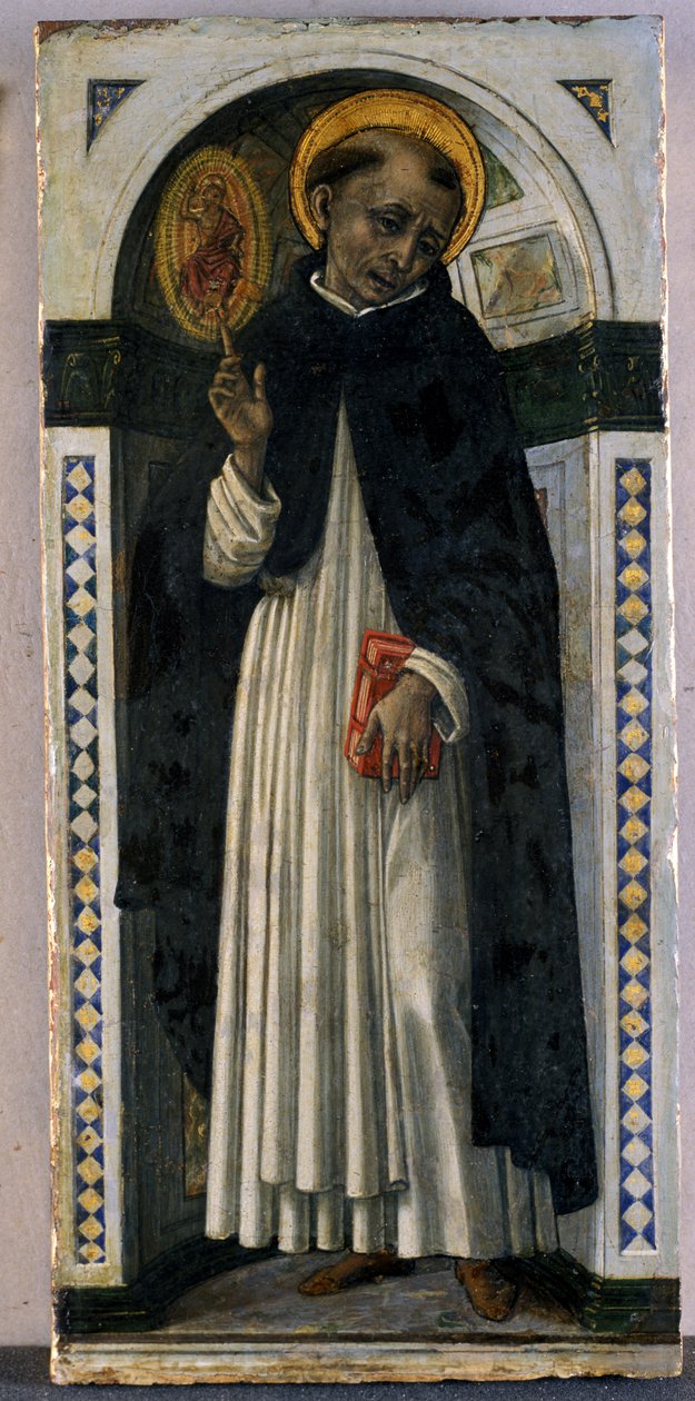 Św. Wincenty Ferrer, ok. 1500 (tempera na drewnie) autorstwa Guidoccio di Giovanno Cozzarelli