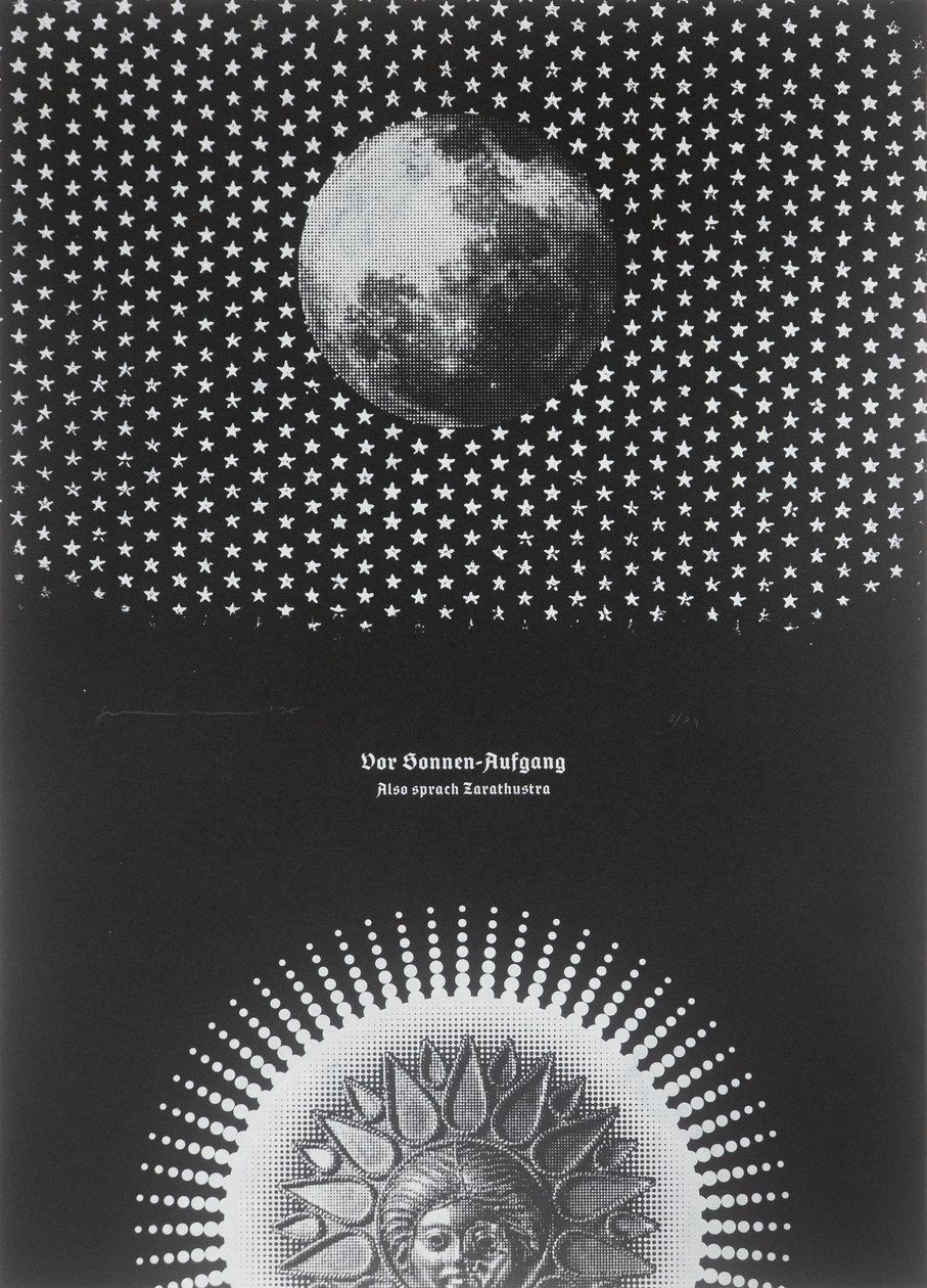 Przed wschodem słońca, Thus Spoke Zarathustra, 2025 (sitodruk) autorstwa Guilherme Pontes
