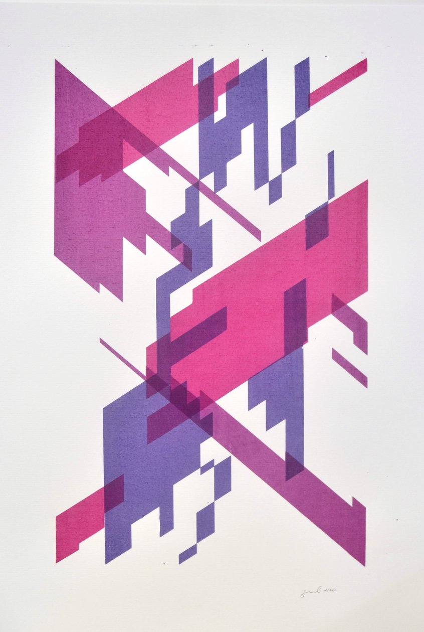 Dekonstrukcja nr 13, 2014 (tusz na papierze) autorstwa Guilherme Pontes