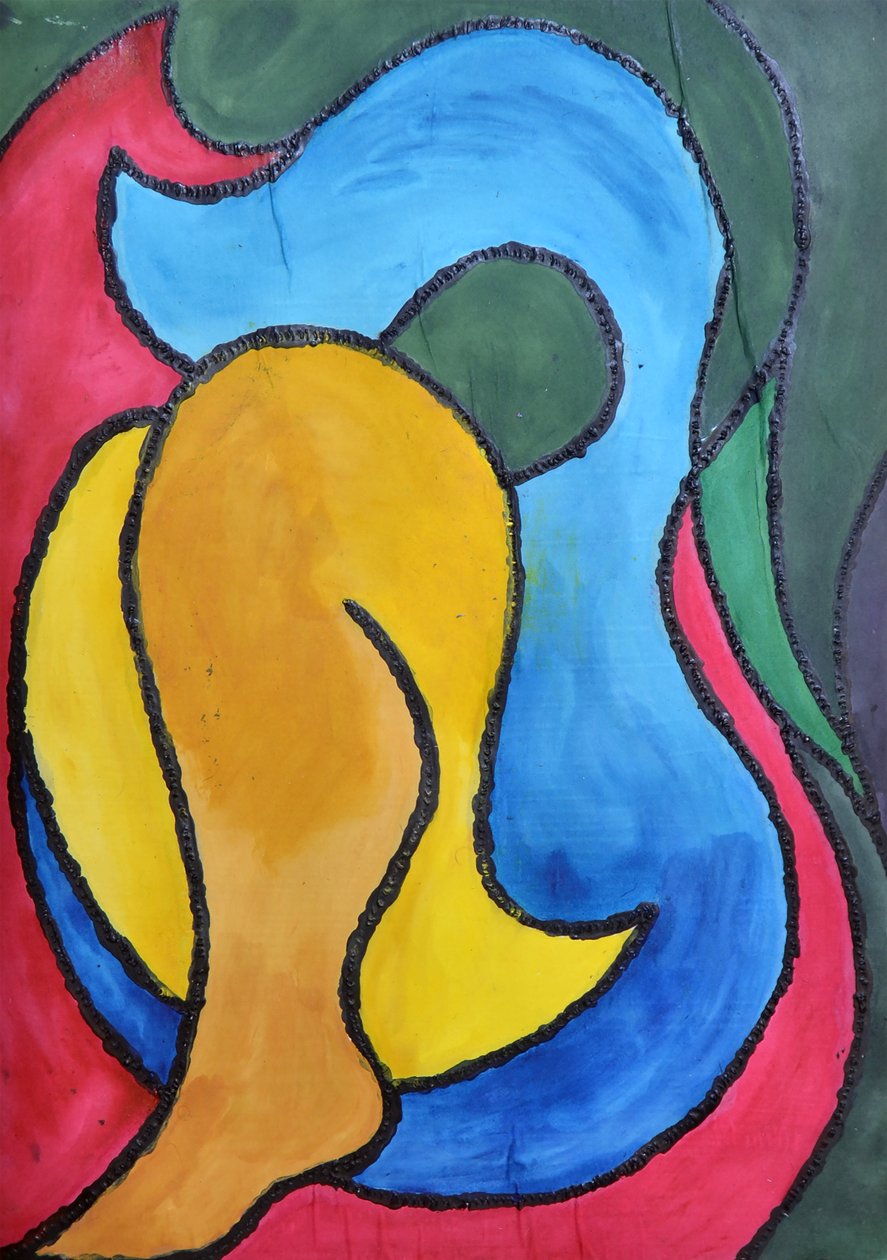 W drodze do domu, 2014 (akryl na papierze) autorstwa Guilherme Pontes