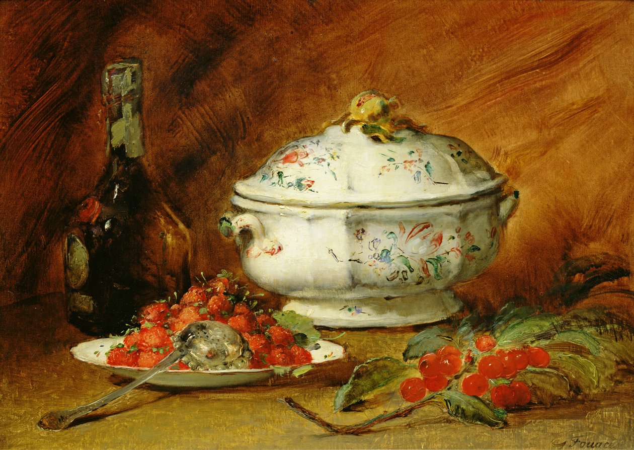Martwa natura z wazą na zupę autorstwa Guillaume Romain Fouace