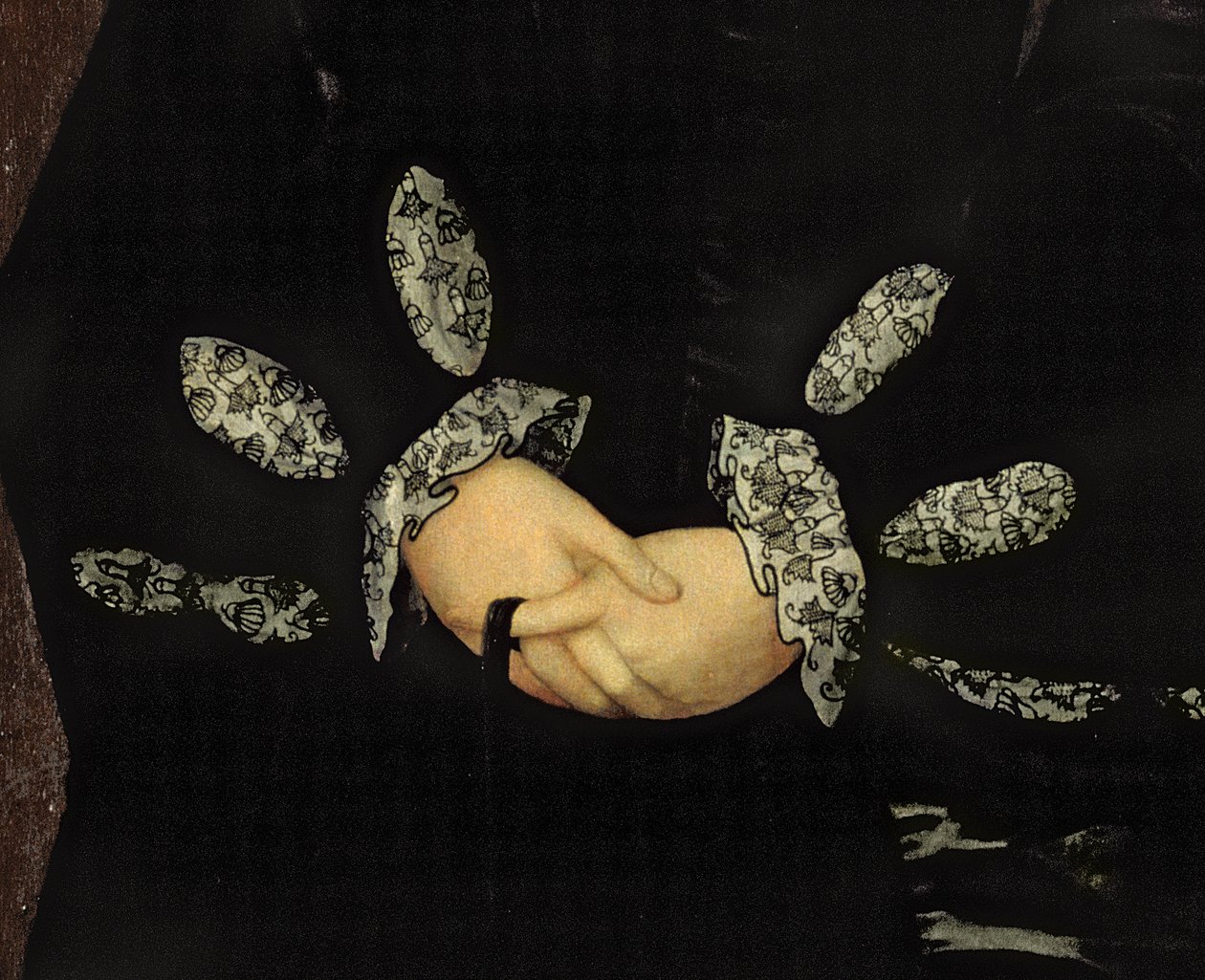 Haft blackwork, olej ok. 1546 na panelu z motywem 231034 autorstwa Guillaume Scrots