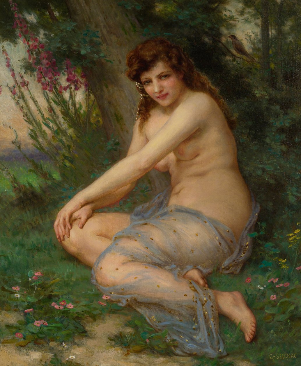 La nymphe de foret Angielski: W lesie autorstwa Guillaume Seignac