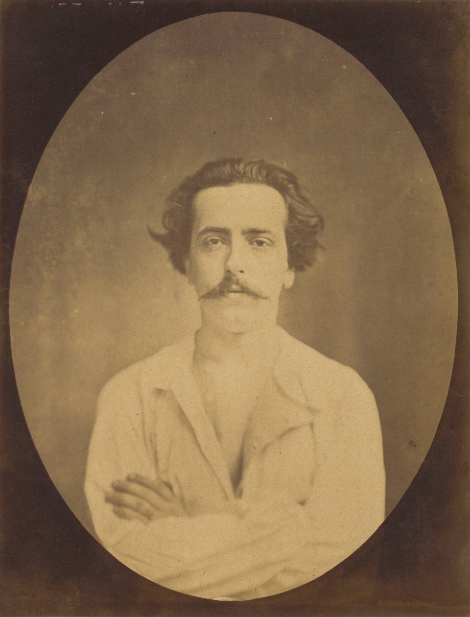 Twarz w spoczynku, 1854-1856, wydruk 1862 (zdjęcie) autorstwa Guillaume Benjamin Armand Duchenne de Boulogne