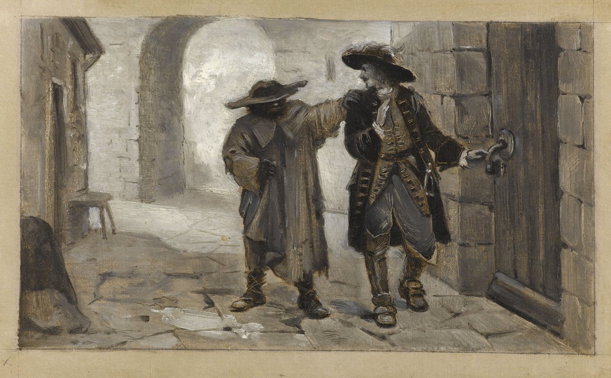 Han z Islandii na pokładzie barona Wœthaüna, ok. 1889 (olej na płótnie) autorstwa Guillaume Albert Demarest
