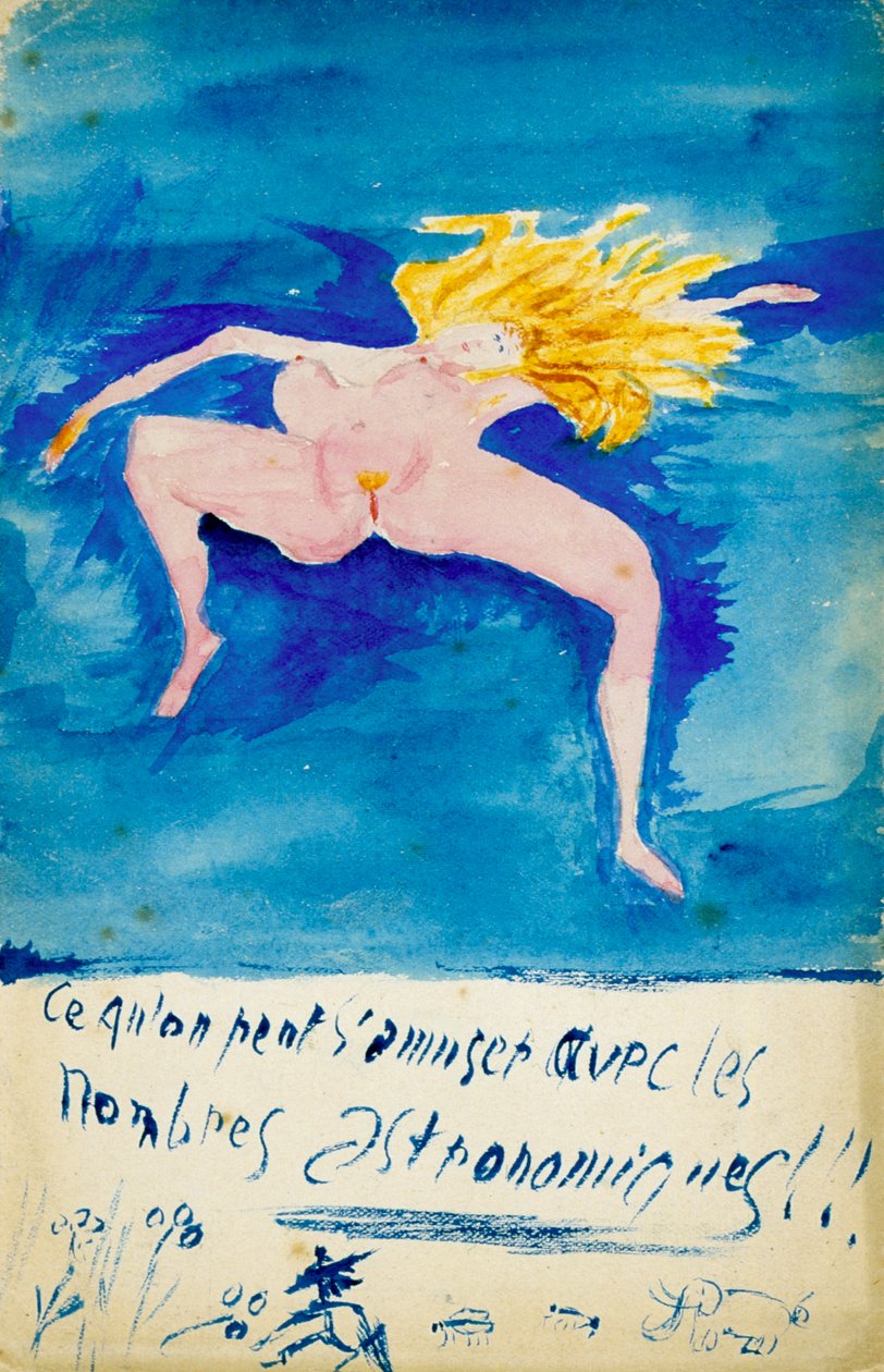 Cóż za frajda z liczbami astronomicznymi!!, ok. 1914 autorstwa Guillaume Apollinaire