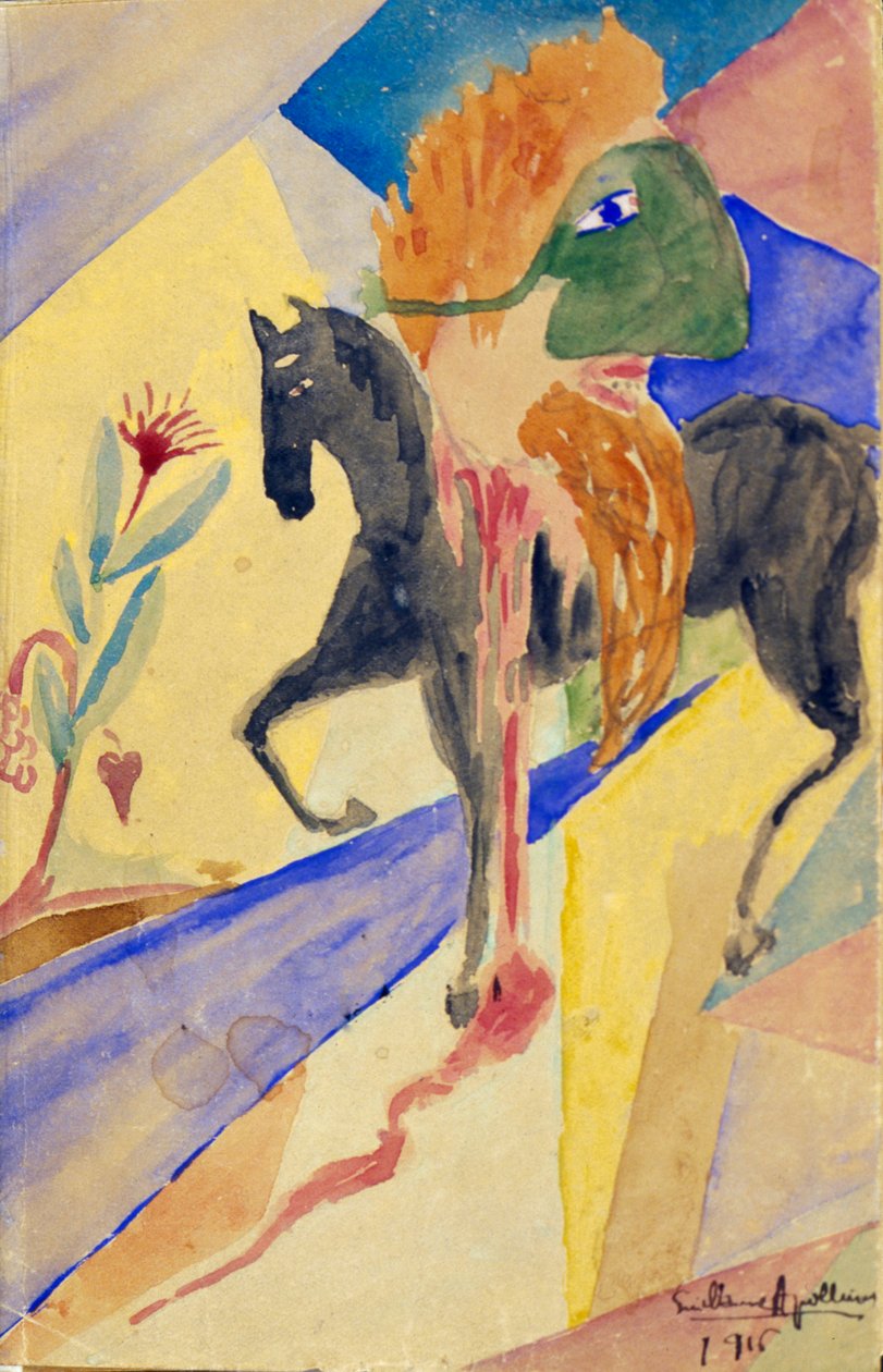 Jeździec maski, 1915 autorstwa Guillaume Apollinaire