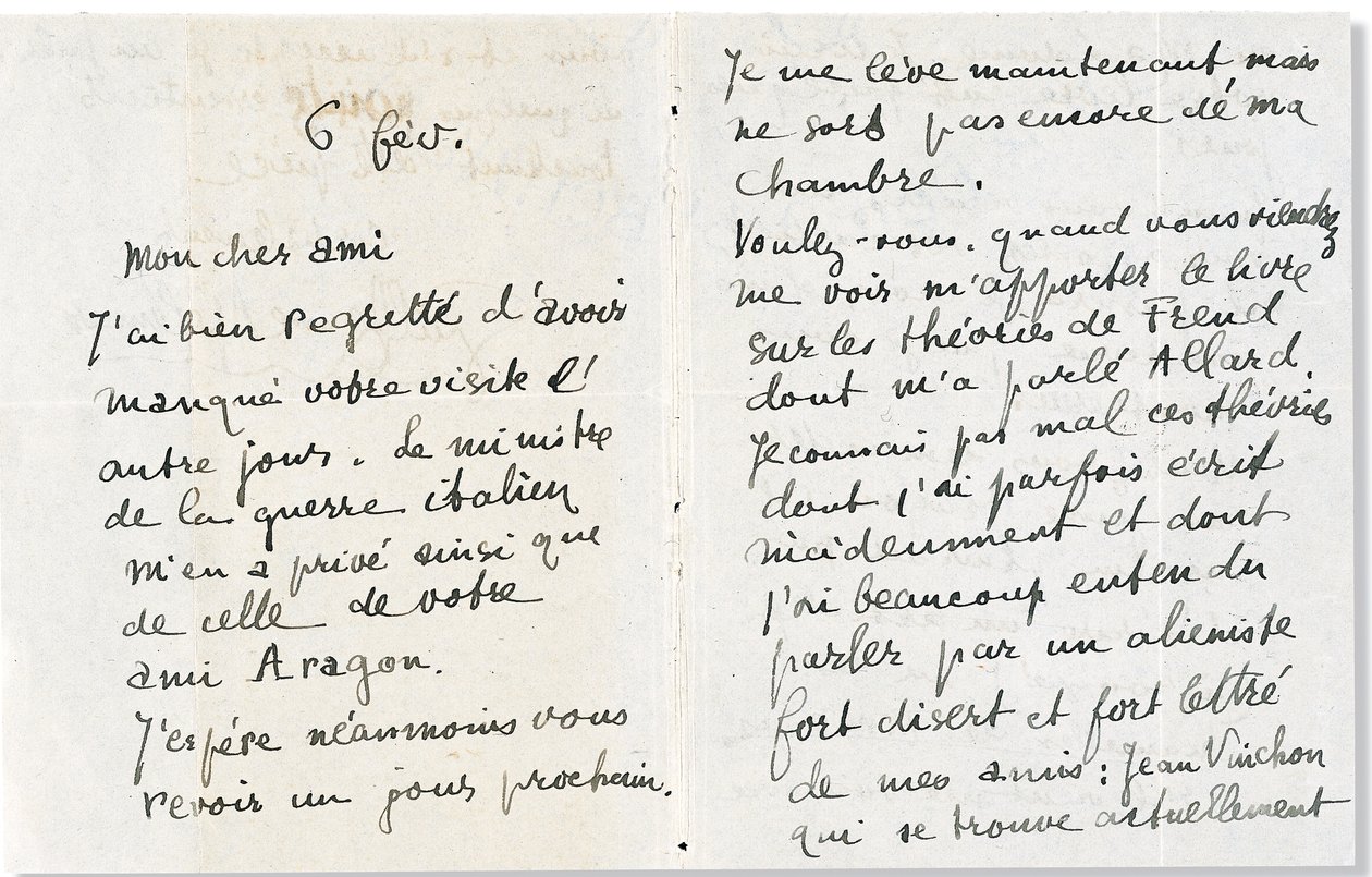 List do Andre Bretona, 1918 autorstwa Guillaume Apollinaire