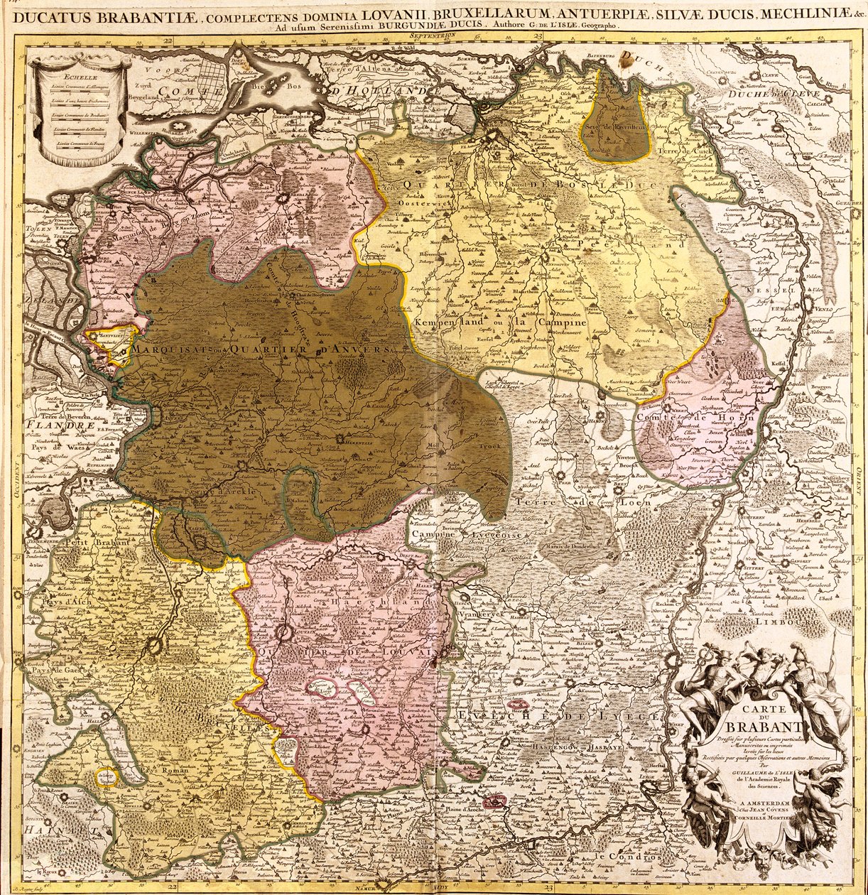 Brabancja Północna, Limburgia, Region Flamandzki, Walonia, Holandia, Belgia autorstwa Guillaume Delisle