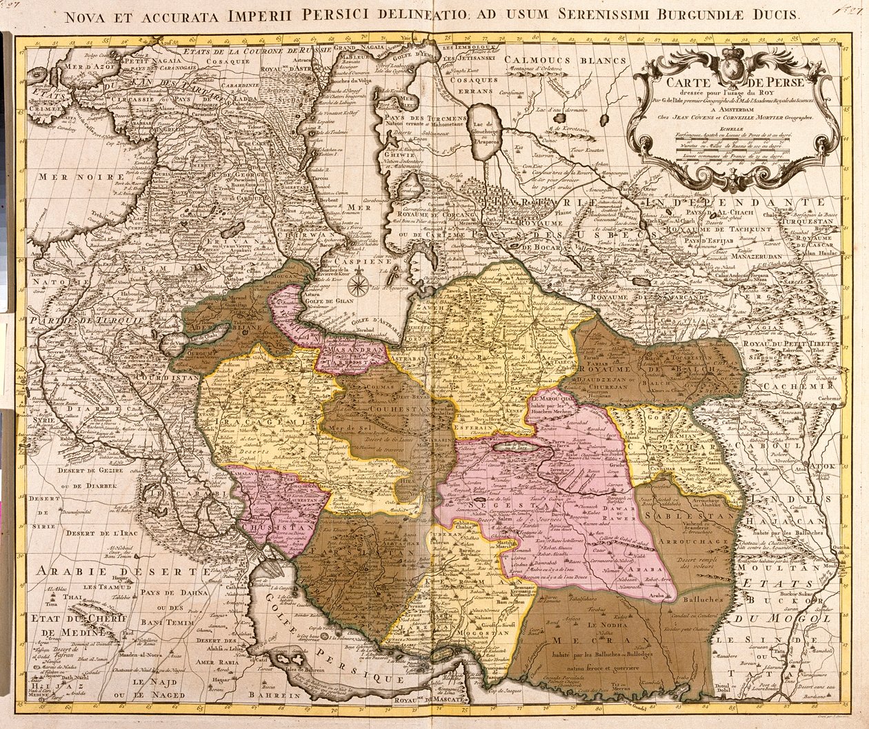 Południowo-zachodni Turkmenistan, Iran, zachodni Afganistan, zachodni Pakistan autorstwa Guillaume Delisle