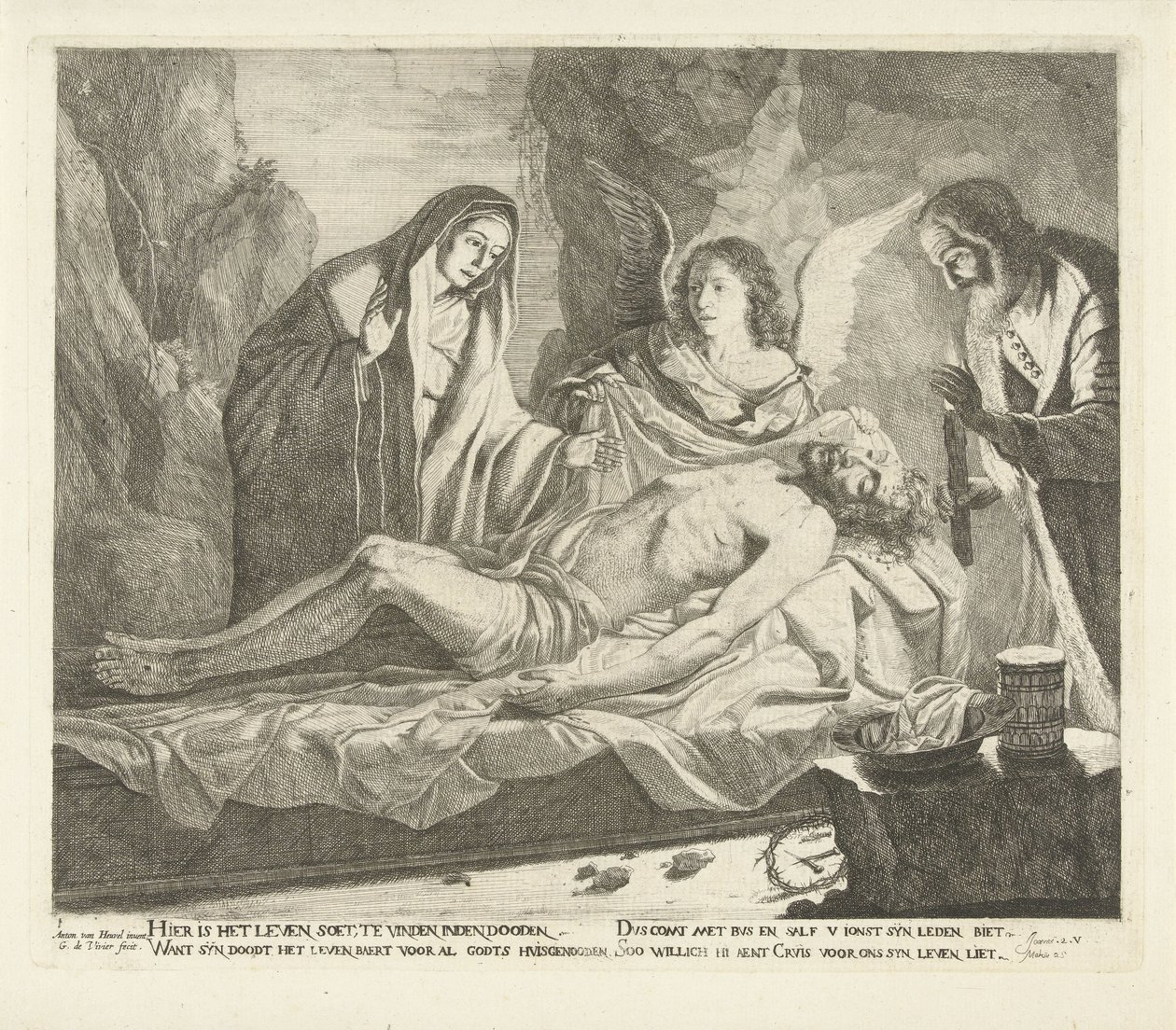 Złożenie do grobu Chrystusa autorstwa Guillaume Duvivier