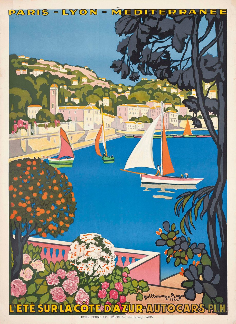 Lato na Lazurowym Wybrzeżu, 1926. autorstwa Guillaume Georges Roger